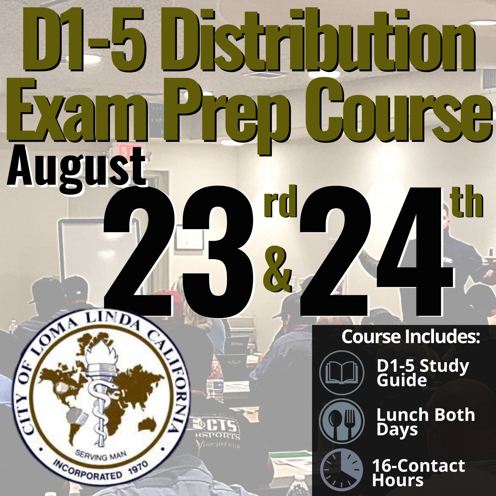 2Day Distribution Exam Prep Course City of Loma Linda